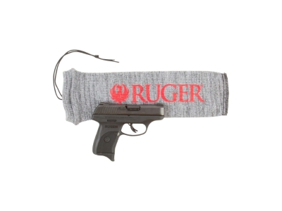 Ruger Allen Silicone Treated Stretch Knit Handgun Sock, Pistol, Heather Gray