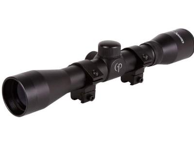 CenterPoint AR22 Series 4x32 Duplex Reticle Rifle Scope, 3/8" Rings