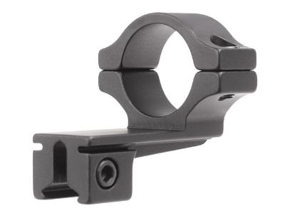 BKL Single 1" Offset Ring, 3/8" or 11mm Dovetail, 0.60" Long, Black