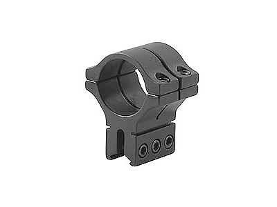 BKL Single 30mm Double Strap Ring, 3/8" or 11mm Dovetail, 1.263" Long, Black