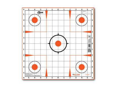 Allen Company EZ Aim Sight-In Grid Target, 12"x12", 12-pack