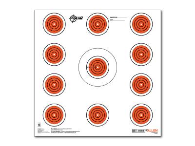Allen Company EZ Aim 11 Spot Indoor Target, 12"x12", 13-pack