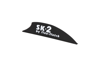 Flex-Fletch SK-2 Hunting and 3D Vane, Black, 100 Count