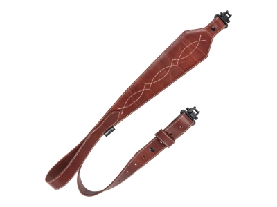 Allen Heritage Western Scallop Leather Rifle Sling, Brown