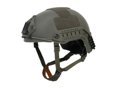 Lancer Tactical NVG Railed Military Style Helmet, Foliage Green